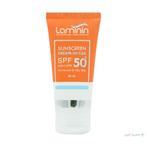 کرم ضد آفتاب لامینین SPF50 مناسب پوست های چرب و معمولی