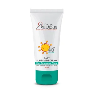 کرم ضد آفتاب بدون رنگ کودکان SPF40 مدیسان