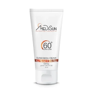 کرم ضد آفتاب بدون رنگ SPF60 مدیسان