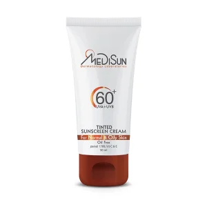 کرم ضد آفتاب رنگی SPF60 مدیسان