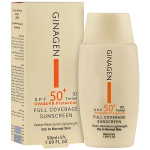 کرم ضد آفتاب رنگی پوست خشک SPF50 شماره 02