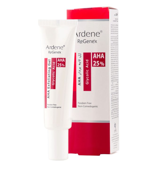 1194a04a0af24f5ab142fc977a8c8c80 ژل لایه بردار صورت آ اچ آ 25 درصد ریجنکس آردن