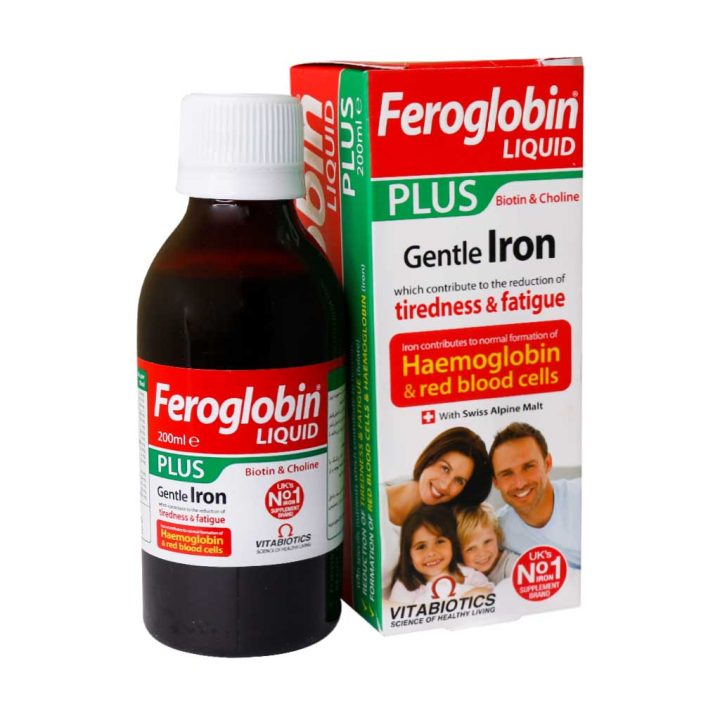 Vitabiotics-Feroglobin-Plus-Liqui شربت فروگلوبین پلاس ویتابیوتیکس