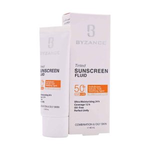 فلوئید ضد آفتاب کرم پودری +SPF50 بیزانس